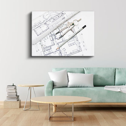 Mimar - Hassas Ölçüm ve Tasarım Kanvas Tablo