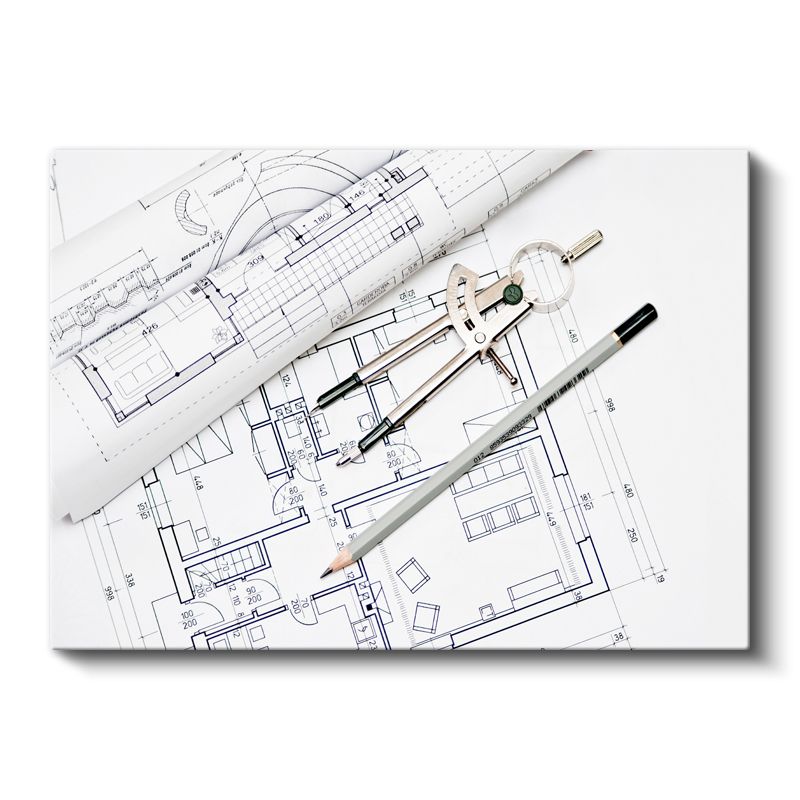 Mimar - Hassas Ölçüm ve Tasarım Kanvas Tablo