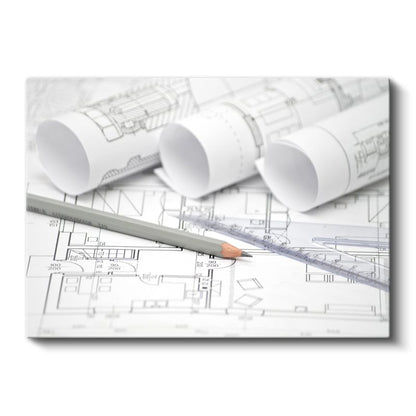 Mimar - Proje Detayları ve Çizim Kanvas Tablo