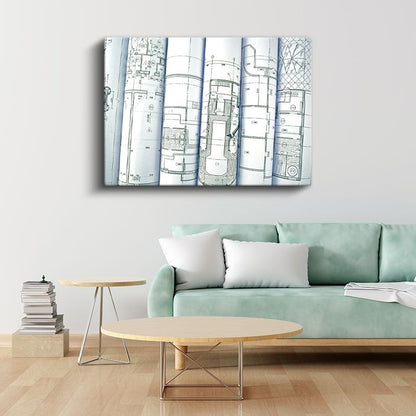 Mimar - Proje Arşivi ve Teknik Çizimler Kanvas Tablo