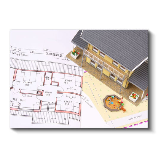 Mimar - Ev Projesi ve Maket Tasarımı Kanvas Tablo