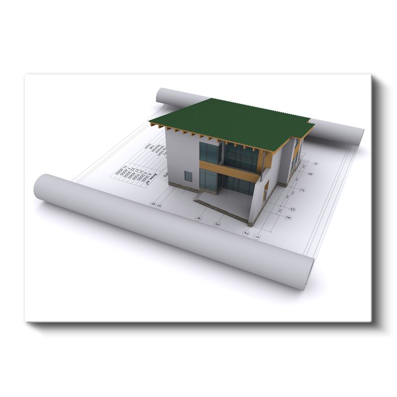 Mimar - Çağdaş Konut Tasarımı Kanvas Tablo