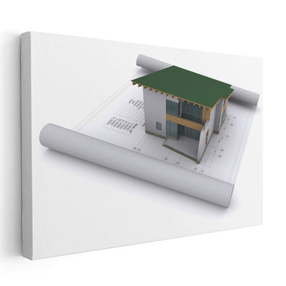 Mimar - Çağdaş Konut Tasarımı Kanvas Tablo