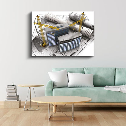 İnşaat Mühendisi - Şantiye Yönetimi Kanvas Tablo