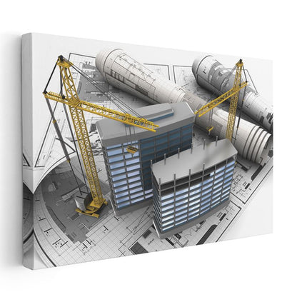 İnşaat Mühendisi - Şantiye Yönetimi Kanvas Tablo