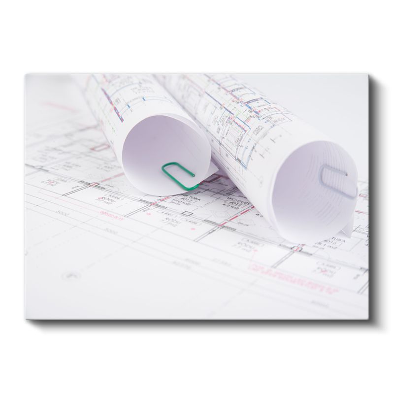 Mimar - Proje Planları Kanvas Tablo