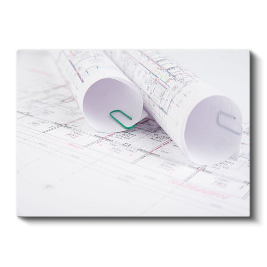 Mimar - Proje Planları Kanvas Tablo