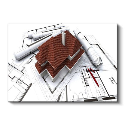 Mimar - Villa Tasarımı ve Mimarisi Kanvas Tablo