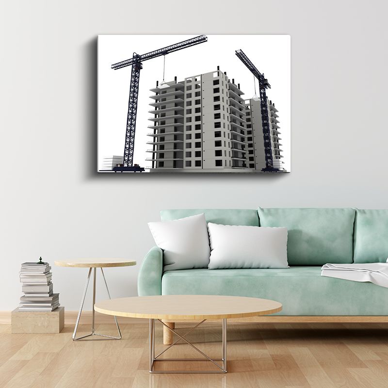 İnşaat Mühendisi - Yüksek Yapı İnşaatı Kanvas Tablo