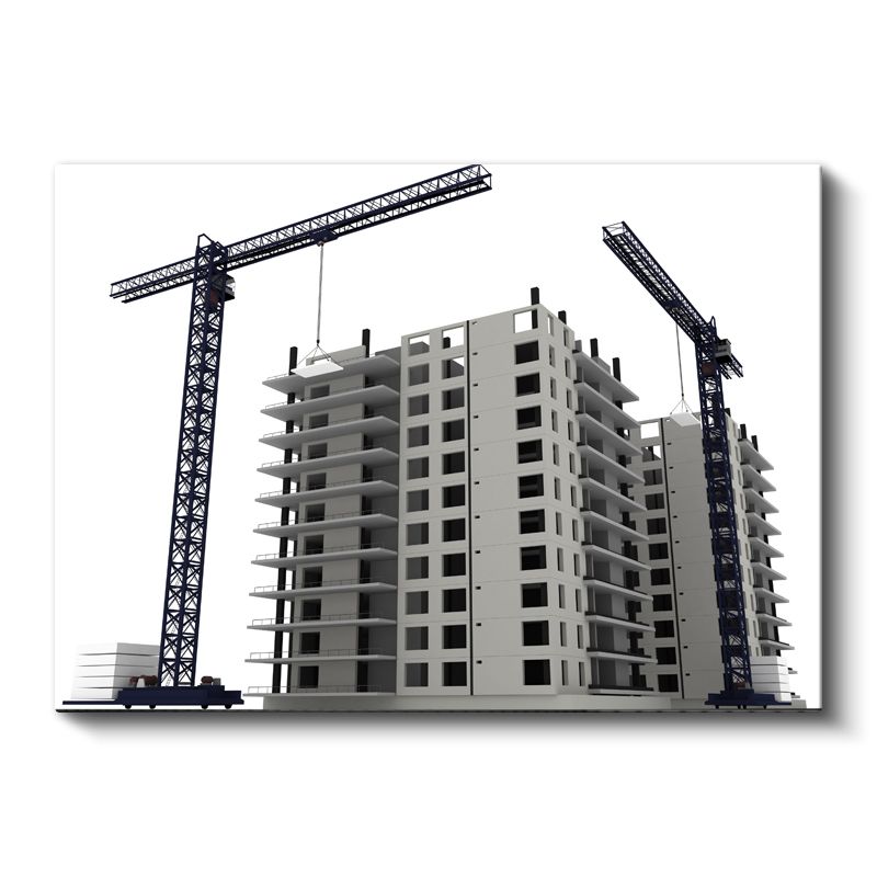 İnşaat Mühendisi - Yüksek Yapı İnşaatı Kanvas Tablo