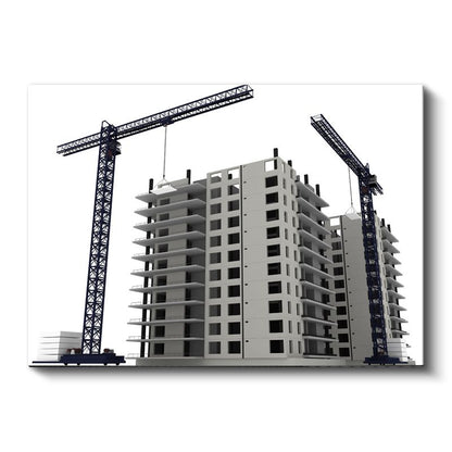 İnşaat Mühendisi - Yüksek Yapı İnşaatı Kanvas Tablo