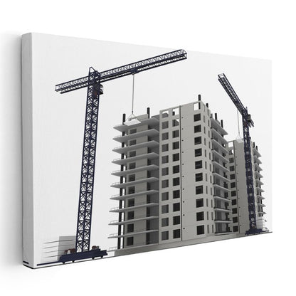 İnşaat Mühendisi - Yüksek Yapı İnşaatı Kanvas Tablo