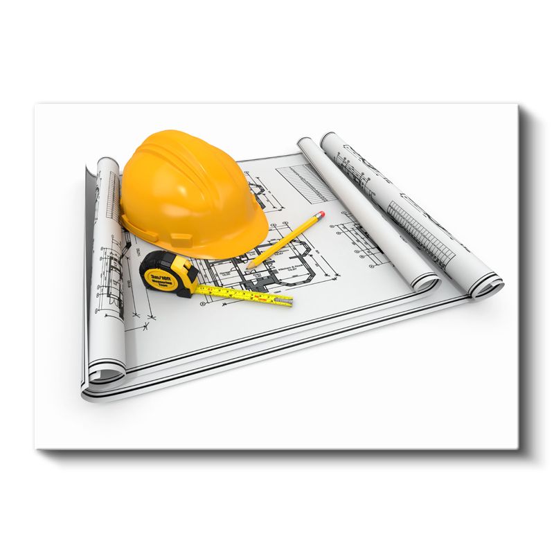 İnşaat Mühendisi - Proje Planlama ve Güvenlik Kanvas Tablo