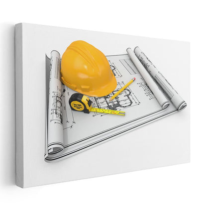 İnşaat Mühendisi - Proje Planlama ve Güvenlik Kanvas Tablo