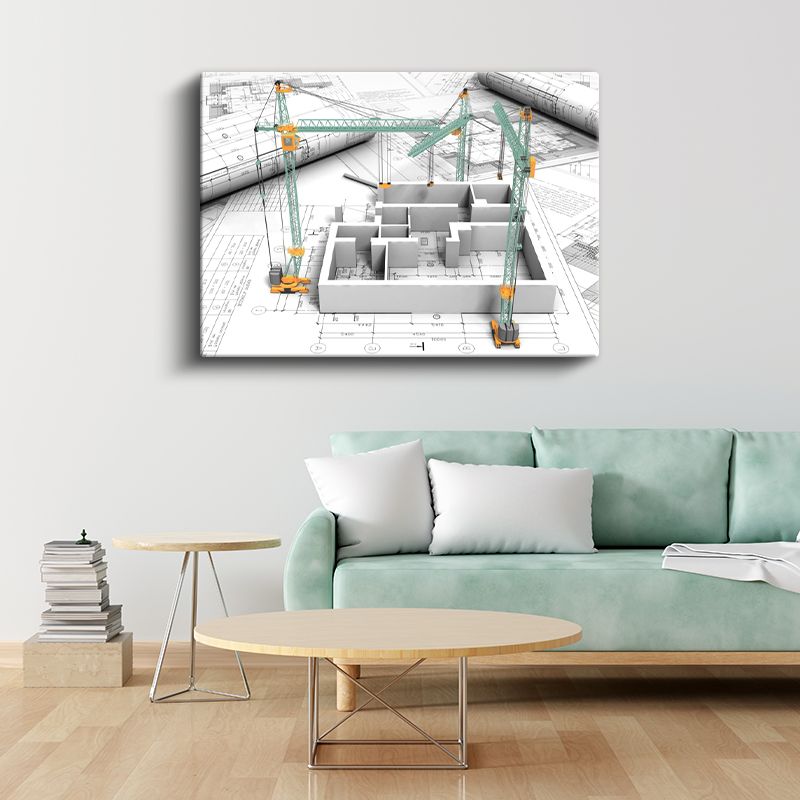 İnşaat Mühendisi - Yapı Modelleme ve Proje Yönetimi Kanvas Tablo