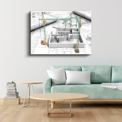 İnşaat Mühendisi - Yapı Modelleme ve Proje Yönetimi Kanvas Tablo