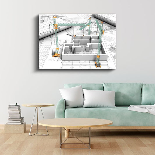 İnşaat Mühendisi - Yapı Modelleme ve Proje Yönetimi Kanvas Tablo