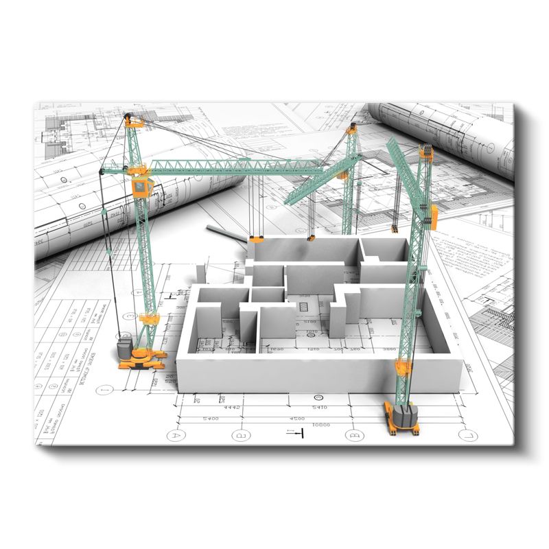 İnşaat Mühendisi - Yapı Modelleme ve Proje Yönetimi Kanvas Tablo