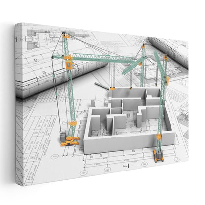 İnşaat Mühendisi - Yapı Modelleme ve Proje Yönetimi Kanvas Tablo