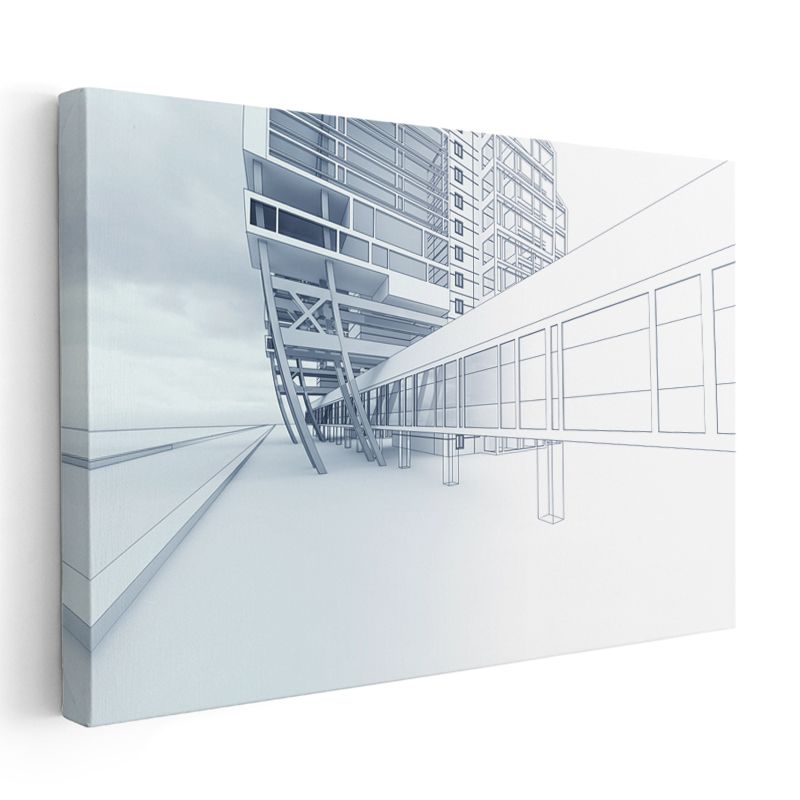 Mimar - Modern Yapı Konsepti ve Tasarım Kanvas Tablo