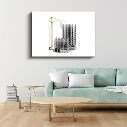 Yapı Mühendisi - Çelik Konstrüksiyon Sistemi Kanvas Tablo