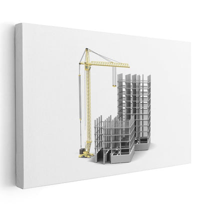 Yapı Mühendisi - Çelik Konstrüksiyon Sistemi Kanvas Tablo