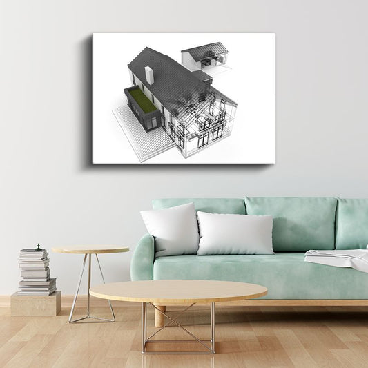 İç Mimar - Konut Tasarım Projesi Kanvas Tablo