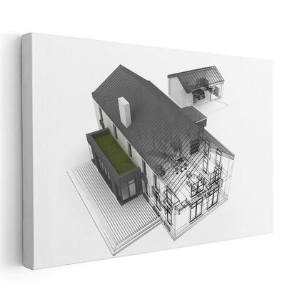İç Mimar - Konut Tasarım Projesi Kanvas Tablo