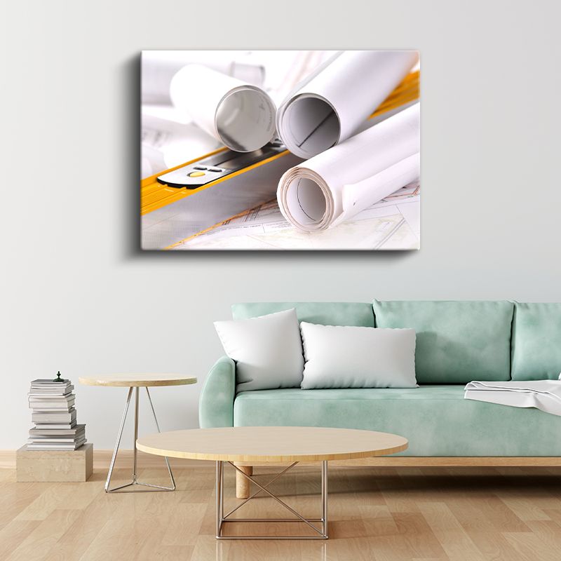 Mimar - Proje Planları ve Ölçümler Kanvas Tablo