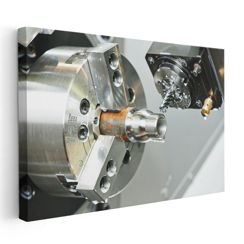 CNC Operatörü - Hassas Metal İşleme Kanvas Tablo