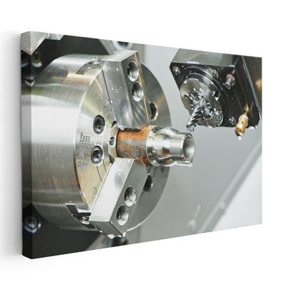 CNC Operatörü - Hassas Metal İşleme Kanvas Tablo