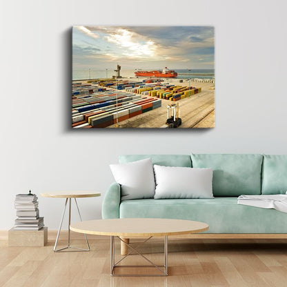 Liman Operatörü - Konteyner Taşımacılığı Kanvas Tablo