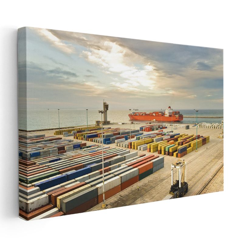 Liman Operatörü - Konteyner Taşımacılığı Kanvas Tablo