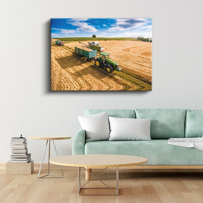 Tarım Mühendisi - Modern Hasat Teknikleri Kanvas Tablo