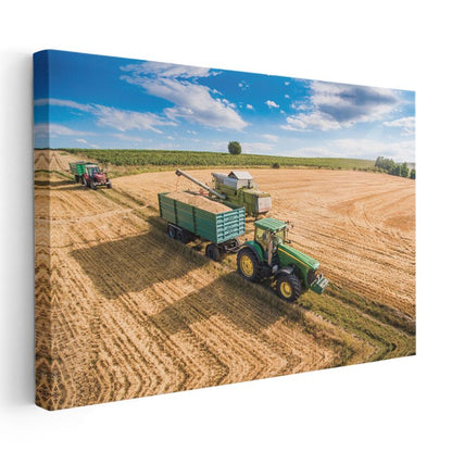 Tarım Mühendisi - Modern Hasat Teknikleri Kanvas Tablo