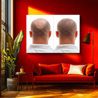 Yatay Kanvas Tablo Ense Bölgesi Saç Yenilenmesi Saç Ekim Uzmanı Tablosu Ev Ofis Duvar Dekoru