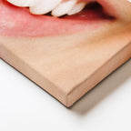 Yatay Kanvas Tablo Diş Beyazlatma İşlemi Öncesi Sonrası Diş Hekimi Tablosu Ev Ofis Duvar Dekoru