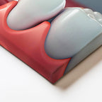 Yatay Kanvas Tablo İmplant Vidası Yerleştirme Kesiti Diş Hekimi Tablosu Ev Ofis Duvar Dekoru