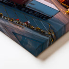 Yatay Kanvas Tablo Konteyner Limanı Ve Tırlar Lojistik Uzmanı Tablosu Ev Ofis Duvar Dekoru