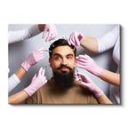 Yatay Kanvas Tablo Yüze Çoklu Estetik Enjeksiyon Estetik Uzmanı Tablosu Ev Ofis Duvar Dekoru