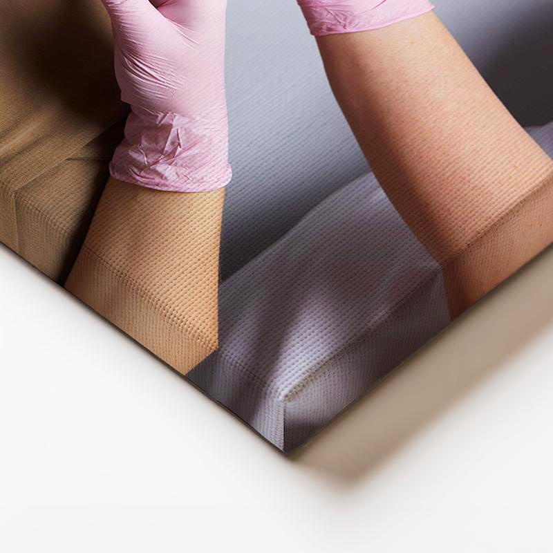 Yatay Kanvas Tablo Yüze Çoklu Estetik Enjeksiyon Estetik Uzmanı Tablosu Ev Ofis Duvar Dekoru