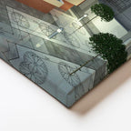 Yatay Kanvas Tablo Kesit Ev Modeli Ve İç Mekan Mimar Tablosu Ev Ofis Duvar Dekoru