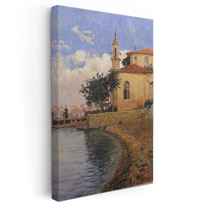 Osmanlı Mimarisi - Sahil Kenarında Cami Kanvas Tablo