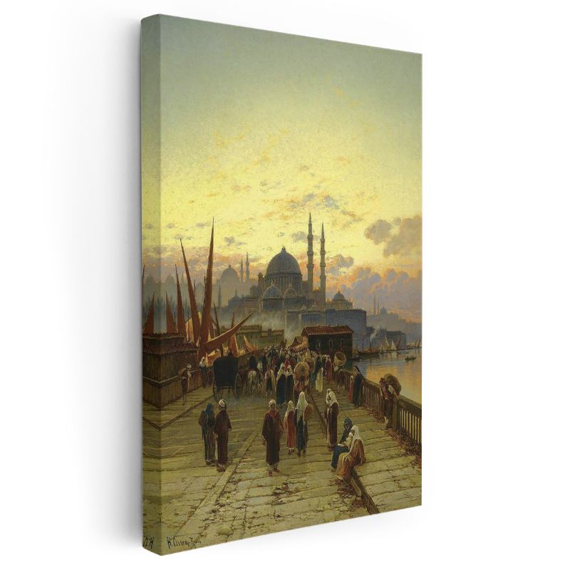 İstanbul Silueti - Tarihi Yarımada Manzarası Kanvas Tablo