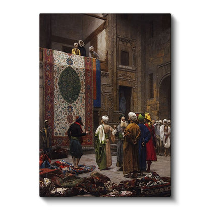 Osman Hamdi Bey - Halı Tüccarı Kanvas Tablo