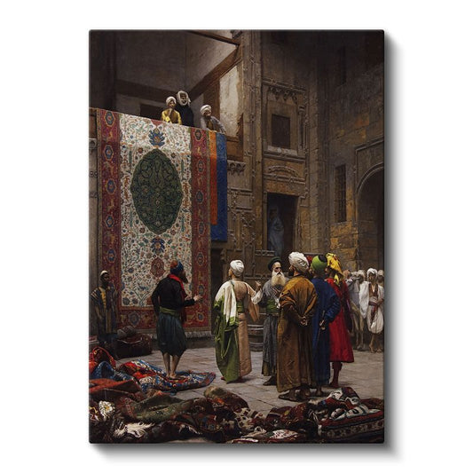 Osman Hamdi Bey - Halı Tüccarı Kanvas Tablo