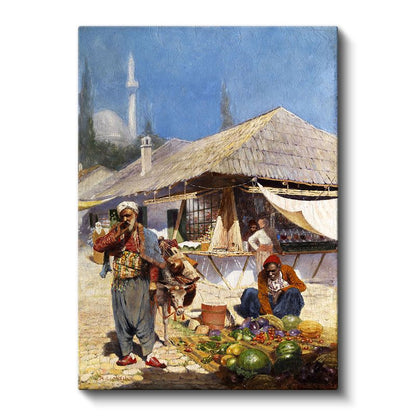 Osmanlı Çarşısı - Geleneksel Pazar Yaşamı Kanvas Tablo