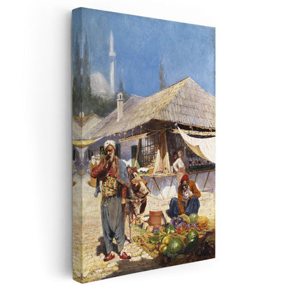 Osmanlı Çarşısı - Geleneksel Pazar Yaşamı Kanvas Tablo