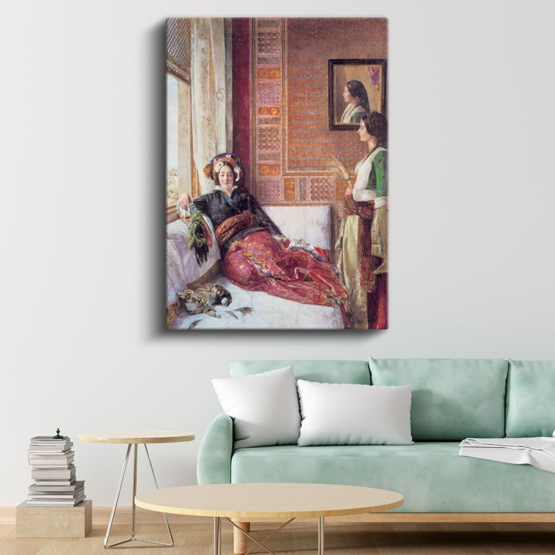 Osman Hamdi Bey - Haremde Kanvas Tablo