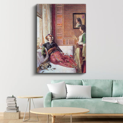 Osman Hamdi Bey - Haremde Kanvas Tablo